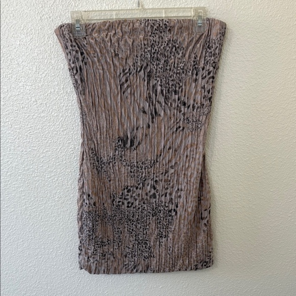 Windsor Animal Print Strapless Mini Dress